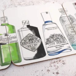 Corinne Alexander Gin Coaster Set by- Father's Day|Coasters