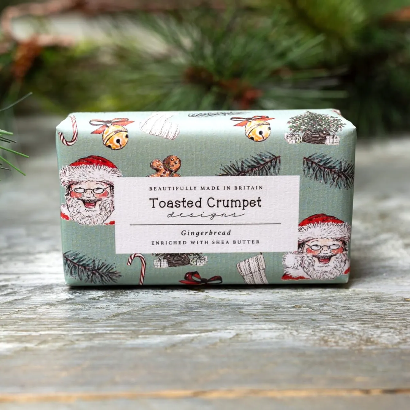 Toasted Crumpet Gingerbread All Things Jolly Soap Bar 190g- Christmas|Soaps & Lotions