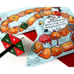 Yeti Gingerbread Board Game Christmas Card- Christmas|Puzzles