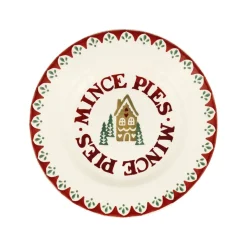 Emma Bridgewater Gingerbread Mince Pies 8 1/2 inch Plate- Plates