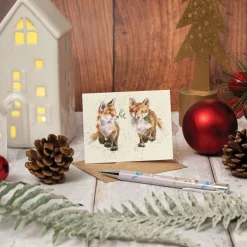Wrendale Designs 'Glad Tidings We Bring' Fox Gift Enclosure Card- Christmas Cards|Christmas
