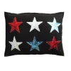 Jan Constantine Glam Rock Sequin 6 Star Pillow- Pillows & Throws