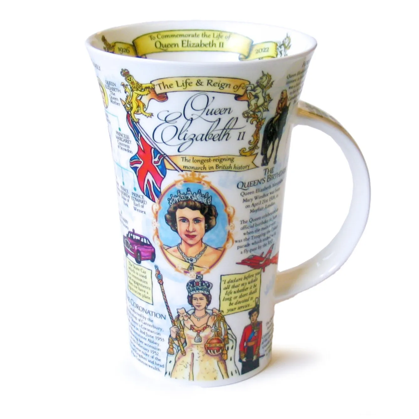 Dunoon Glencoe Life & Reign of Queen Elizabeth II Mug- Royal|Tea