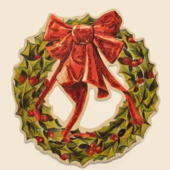 Alison Gardiner Glittered Christmas Wreath Garland- Christmas|Seasonal Decor