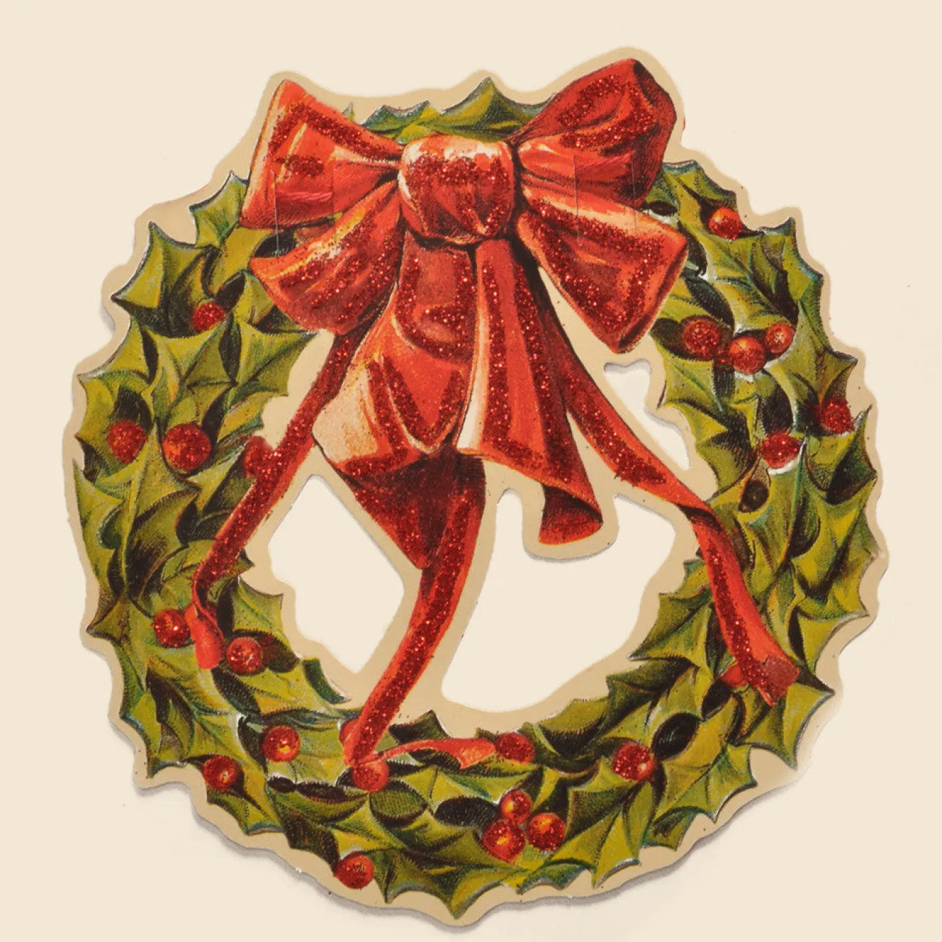 Alison Gardiner Glittered Christmas Wreath Garland- Christmas|Seasonal Decor