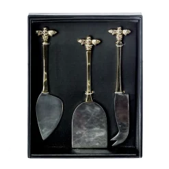 Selbrae Gold Bee Cheese Knives Set of 3- Tea