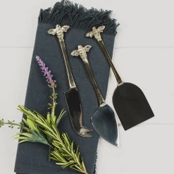 Selbrae Gold Bee Cheese Knives Set of 3- Tea