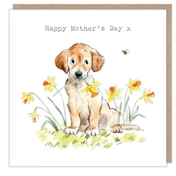 Paper Shed Design Golden Retriever "Happy Mother's Day" Greetings Card- Mother's Day|Mother's Day