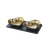 Selbrae Gold Heart Serving Set- Valentine's Day|Coasters