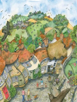 All Jigsaw Puzzles Gold Hill, Shaftsbury 1000 Piece Jigsaw Puzzle- Puzzles|Children
