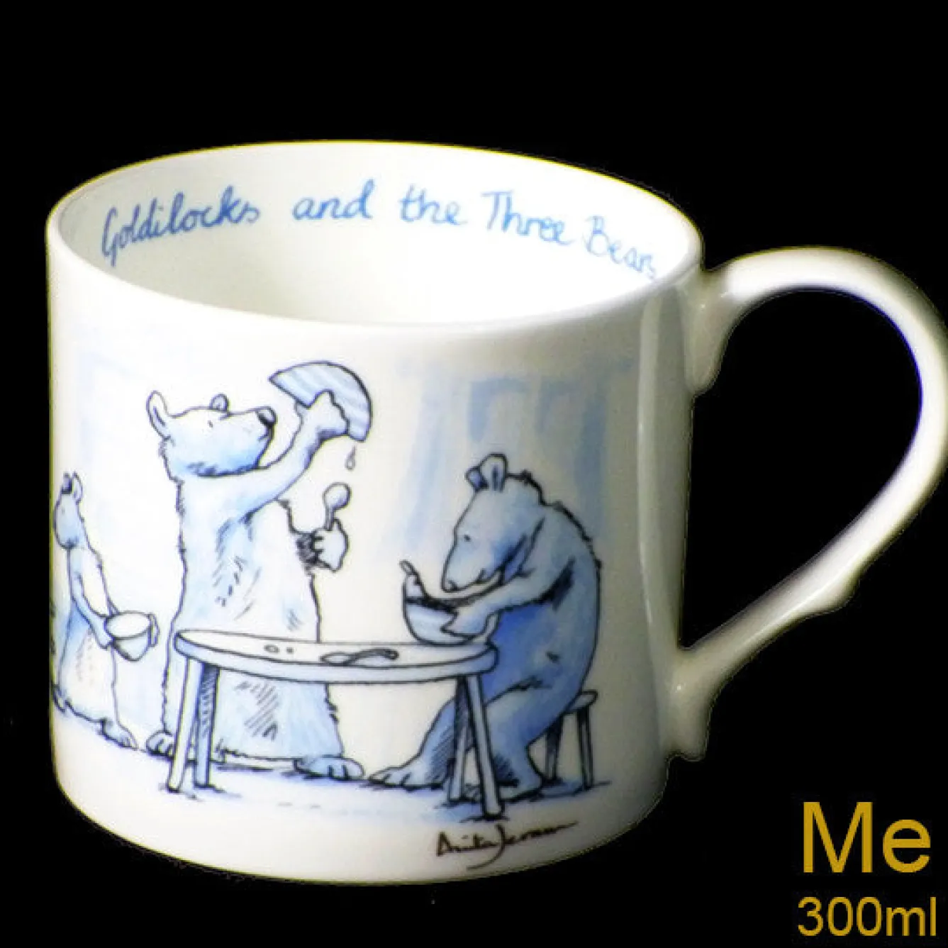 Two Bad Mice Goldilocks Blue Mug- Tea|Whimsical