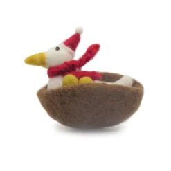 Amica Felt Goose a Laying Felt Decoration- Christmas Decorations|Christmas
