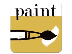 Repeat Repeat Graphic Paint Coaster- Coasters