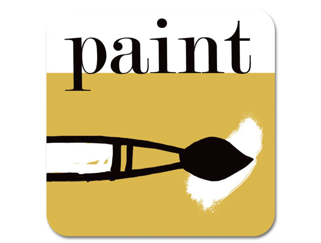 Repeat Repeat Graphic Paint Coaster- Coasters