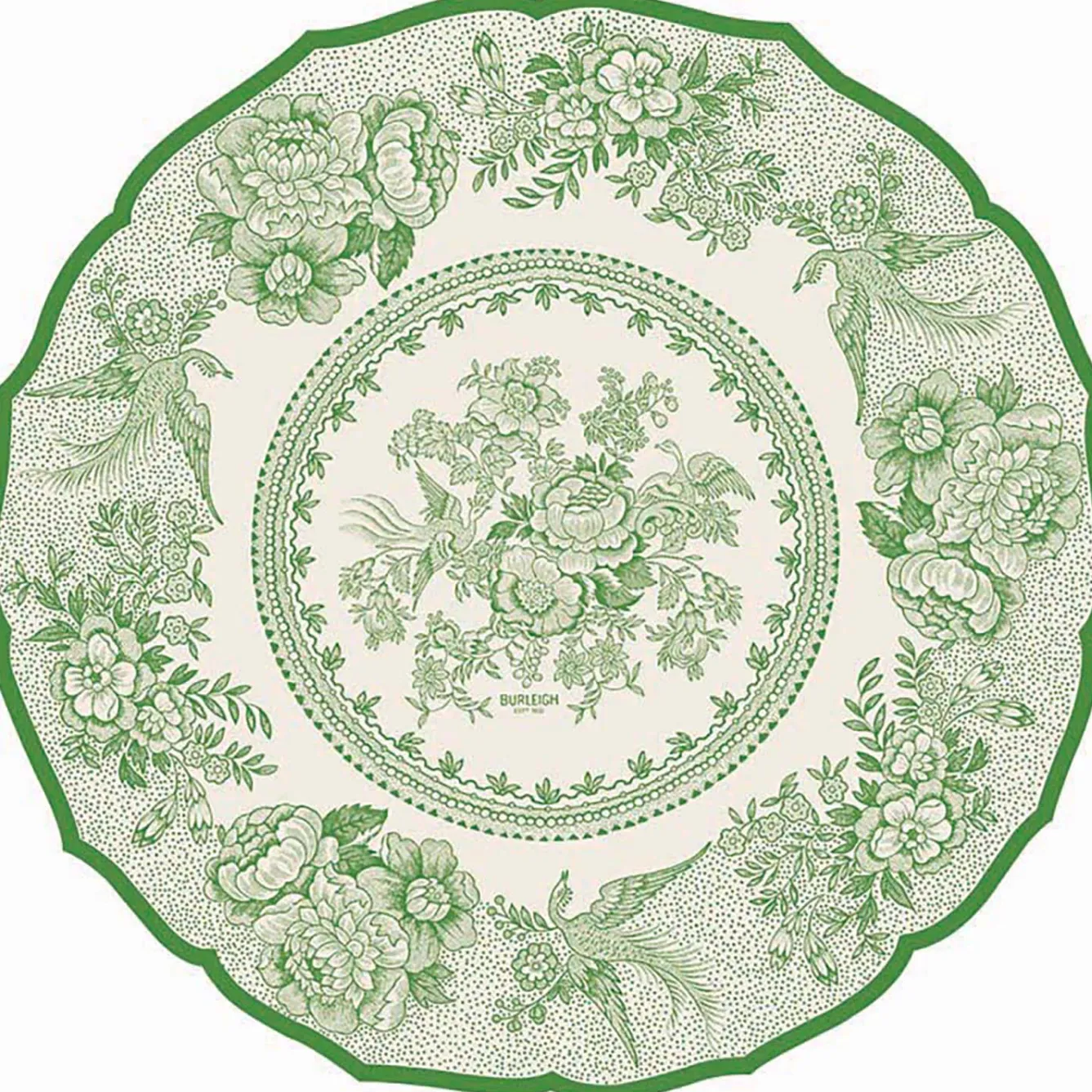 Burleigh Green Asiatic Pheasants 12 Paper Placemats- Placemats