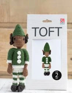 Toft Crafts Green Elf Doll Crochet Kit- Crafts