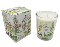 Heaven Scent Greenhouse- Rhubarb & Ginger & Ginger Glass Candle- Home Fragrance