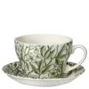 Burleigh Green Prunus Breakfast Cup and Saucer- Tea|Teacups