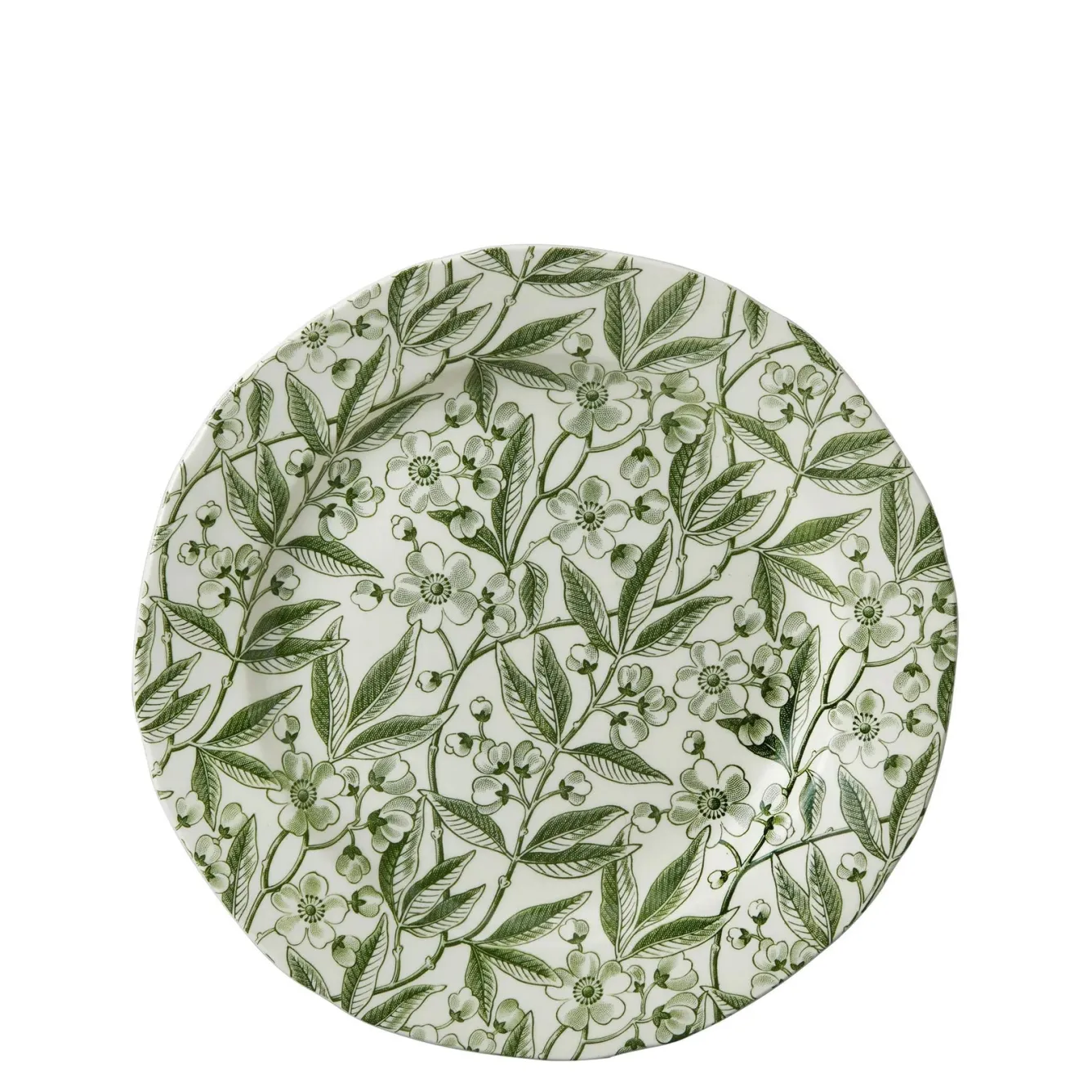 Burleigh Green Prunus Plate 8 1/2 in (21.5cm)- Plates
