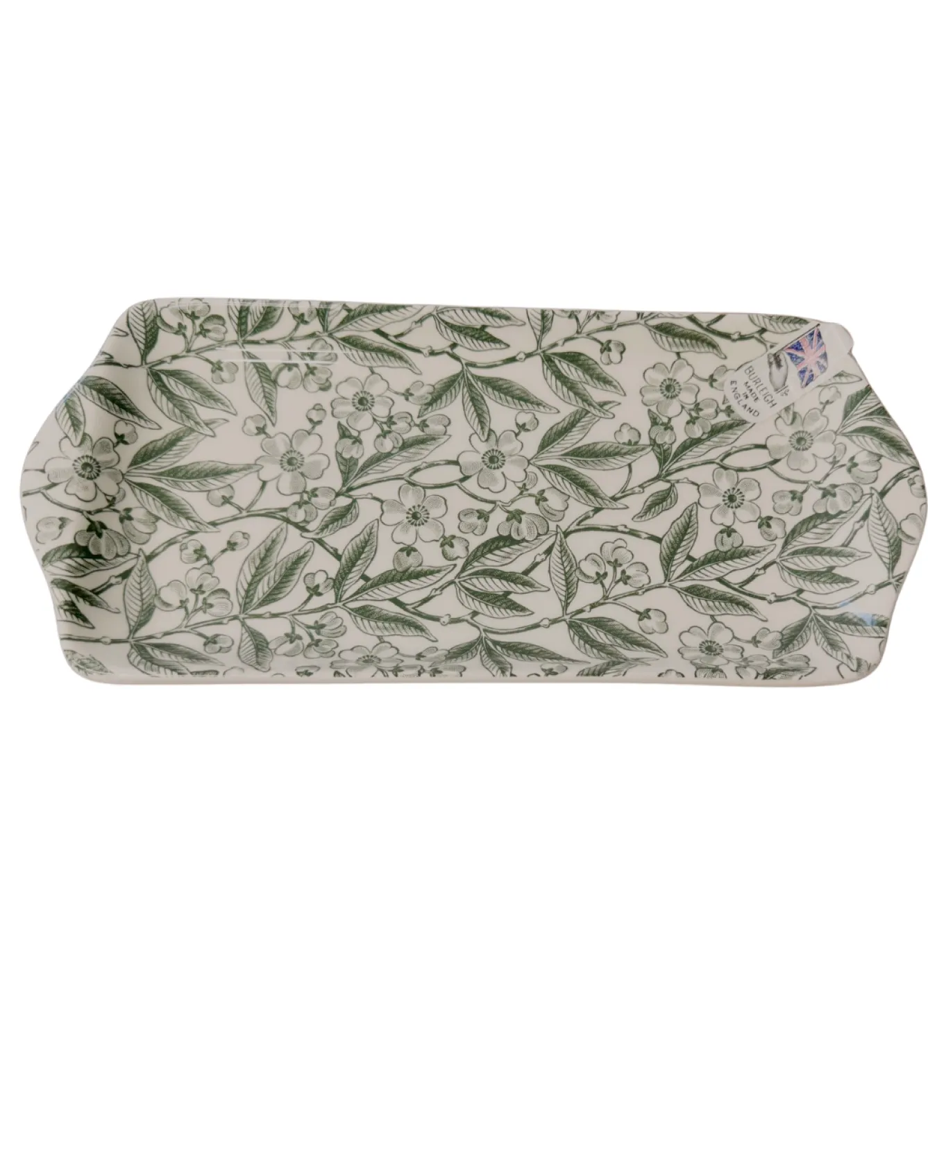 Burleigh Green Prunus Sandwich Tray- Serving Plates & Boards|Plates