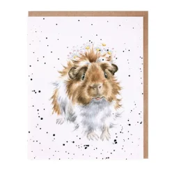 Wrendale Designs 'Grinny Pig' Blank Greetings Card- Greeting Cards