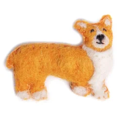 Amica Felt Gwyn the Corgi Brooch- Key Chains