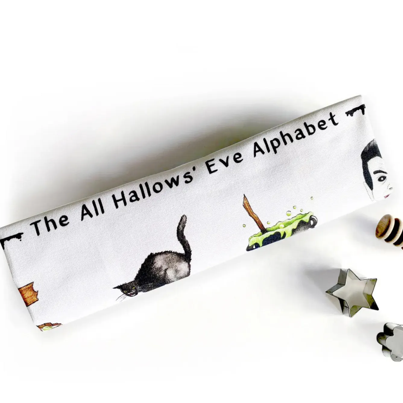 Yeti Halloween Alphabet Tea Towel- Halloween|Tea