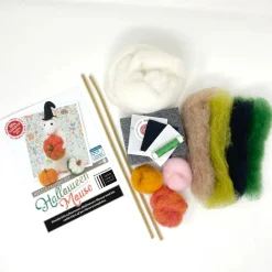 The Crafty Kit Co. Halloween Mouse Needle Felting Kit- Crafts|Children