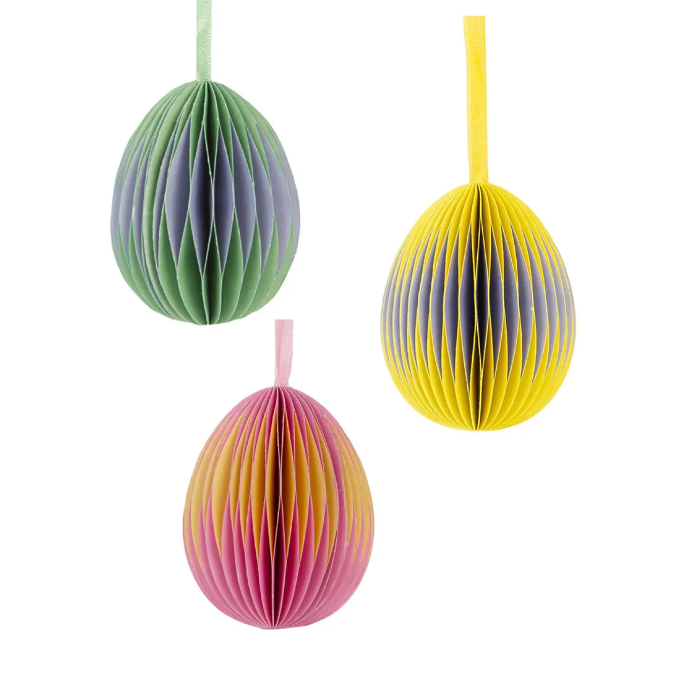Talking Tables Hanging Honeycomb Eggs 3 Pack- Seasonal Decor
