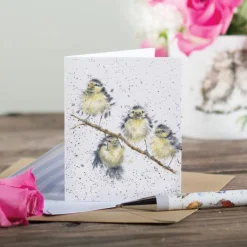 Wrendale Designs 'Hanging Out' Great Tit Enclosure Card- Greeting Cards