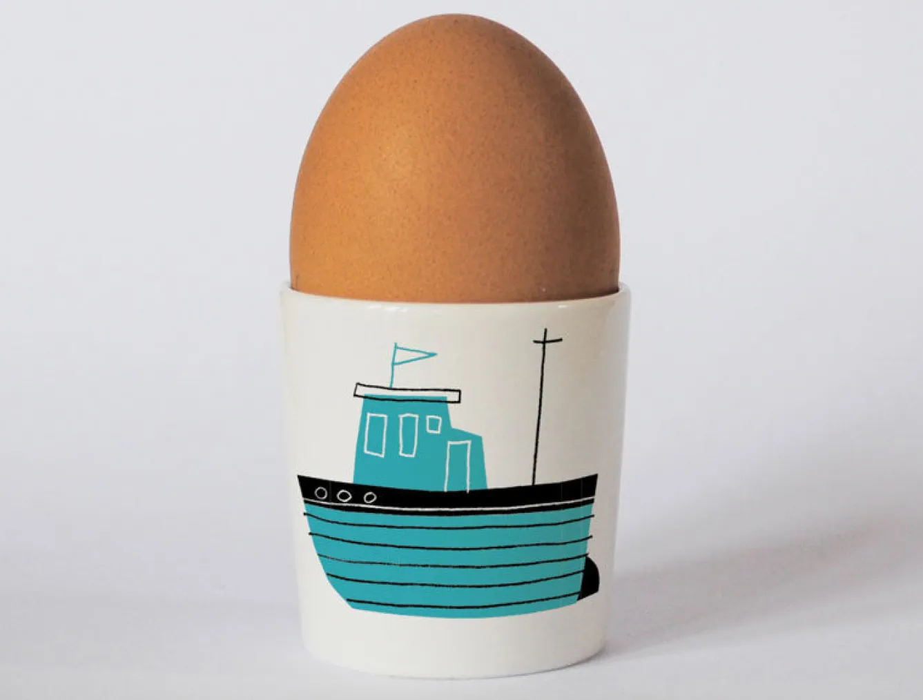 Repeat Repeat Happiness Boat Egg Cup- Egg Cups
