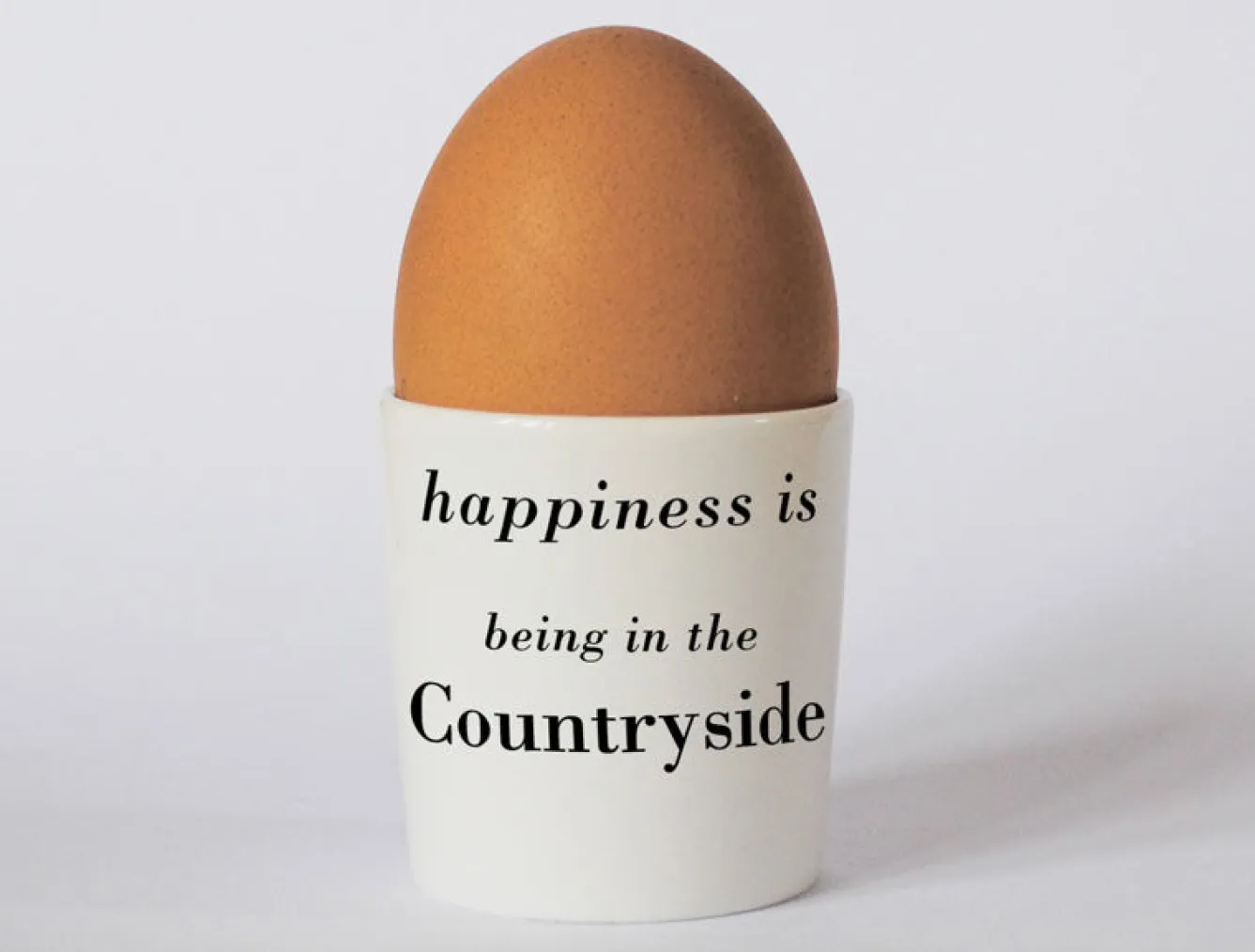 Repeat Repeat Happiness Highland Cow Egg Cup- Easter|Gardening