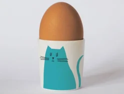 Repeat Repeat Happiness Sitting Cat Egg Cup- Egg Cups