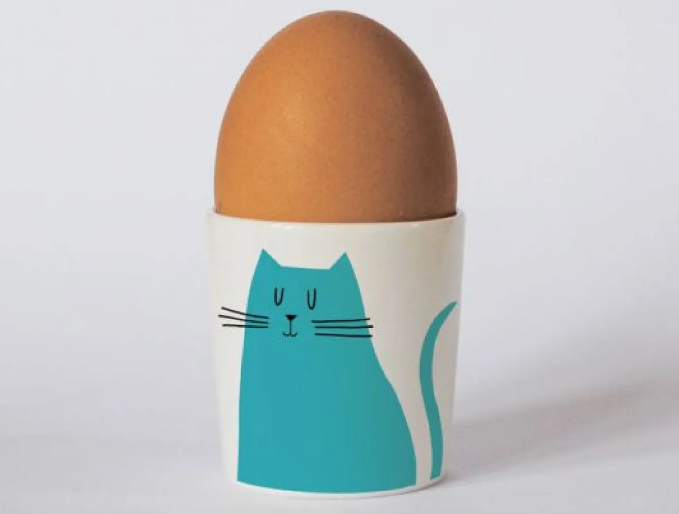 Repeat Repeat Happiness Sitting Cat Egg Cup- Egg Cups