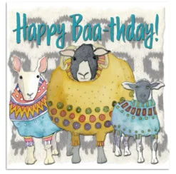 Emma Ball Happy Baa-thday Greetings Card- Greeting Cards