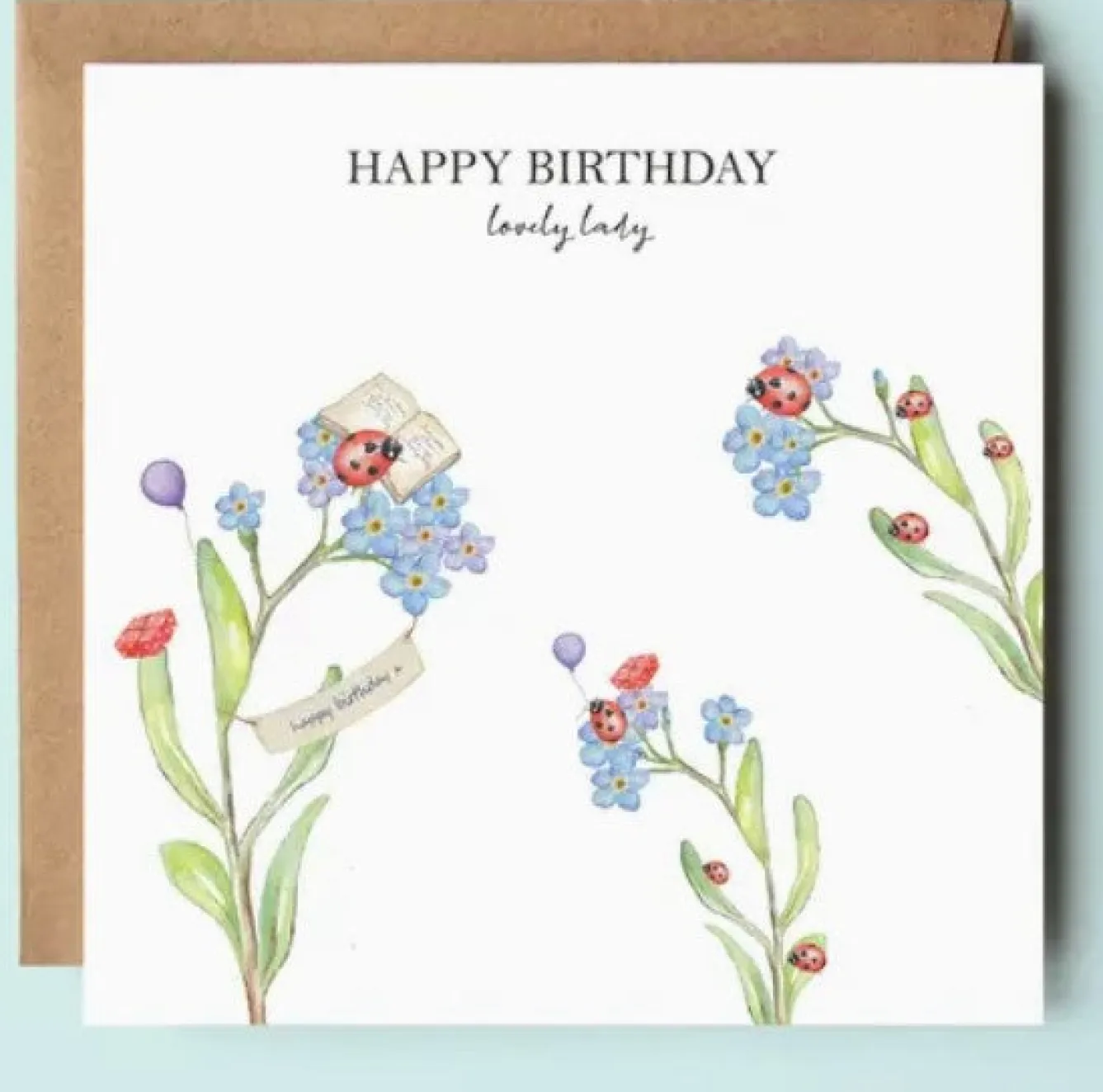 West Country Designs Happy Birthday Lovely Ladybird Card- Greeting Cards