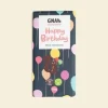 Gnaw Chocolate Happy Birthday Milk Chocolate Bar- Holiday Treats|Chocolate