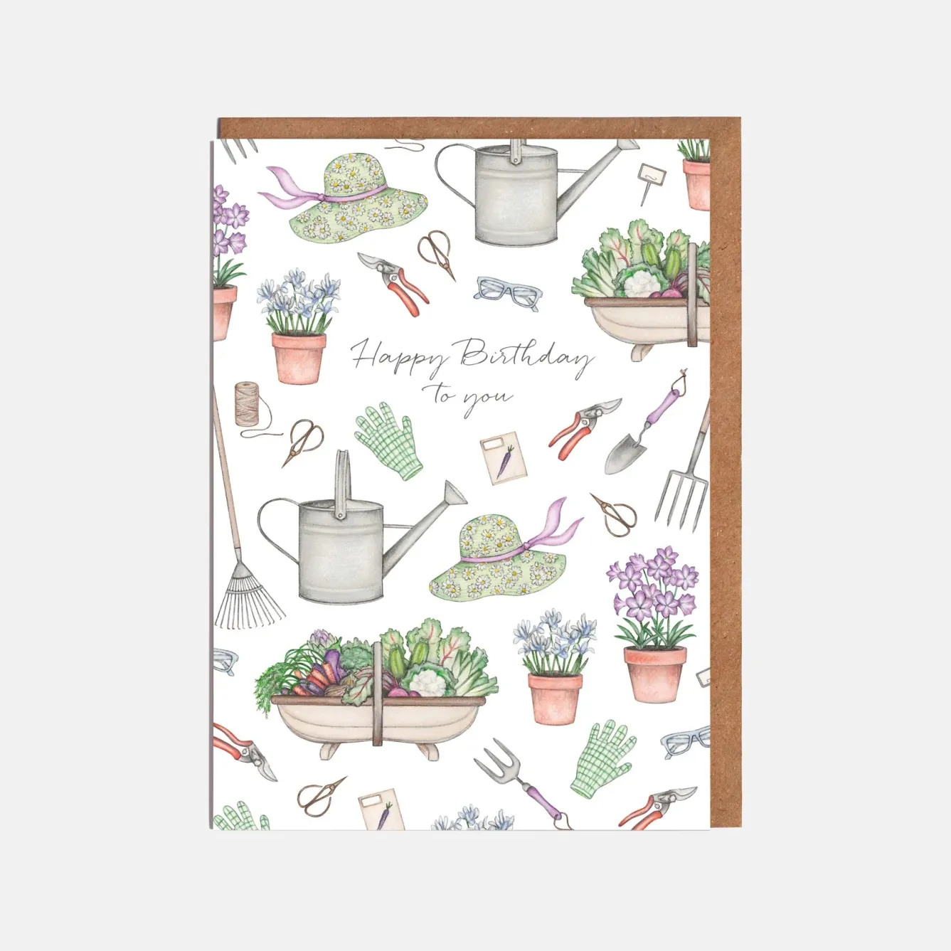 Lottie Murphy 'Happy Birthday to You' Gardening Birthday Card- Gardening