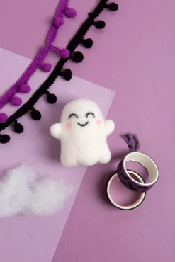Hawthorn Handmade Happy Ghost Mini Felting Kit- Halloween|Crafts