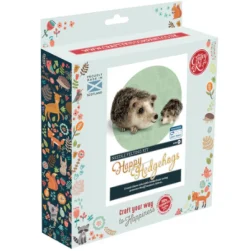 The Crafty Kit Co. Happy Hedgehogs Needle Felting Kit- Crafts