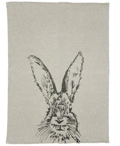 Selbrae Hare Linen Tea Towel- Tea|Tea