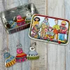 Emma Ball Hats Set of 6 Stitch Markers in a Pocket Tin- Crafts