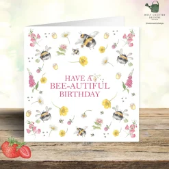 West Country Designs 'Have A Bee-autiful Birthday' Card- Greeting Cards