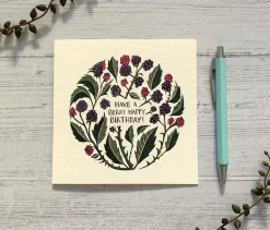 Becky Amelia Have a Berry Happy Birthday Greeting Card- Greeting Cards