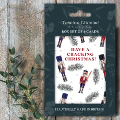 Toasted Crumpet Have a Cracking Christmas! Set of 6 Boxed Mini Christmas Cards- Christmas Cards|Christmas