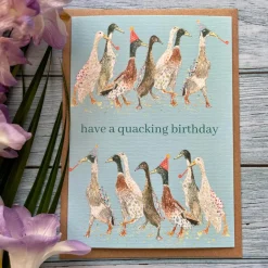 Jen Winnett Have a Quacking Birthday! Eco-card- Greeting Cards