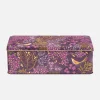 Sara Miller London Haveli Garden Plum Songbird Long Deep Rectangular Tin- Novelty