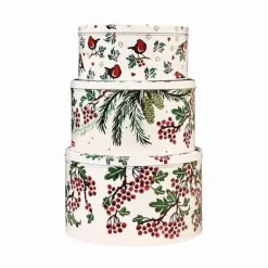 Emma Bridgewater Hawthorn Berries Set of 3 Round Cake Tins- Christmas|Christmas