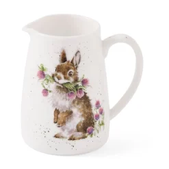 Wrendale Designs 'Head Clover Heels' Rabbit Posy Bone China Mini Jug- Jugs