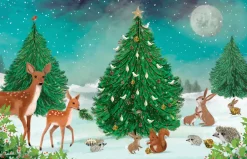 Roger La Borde Heart of the Forest Gold Foil Christmas Petite Card Pack- Christmas Decorations|Christmas Cards